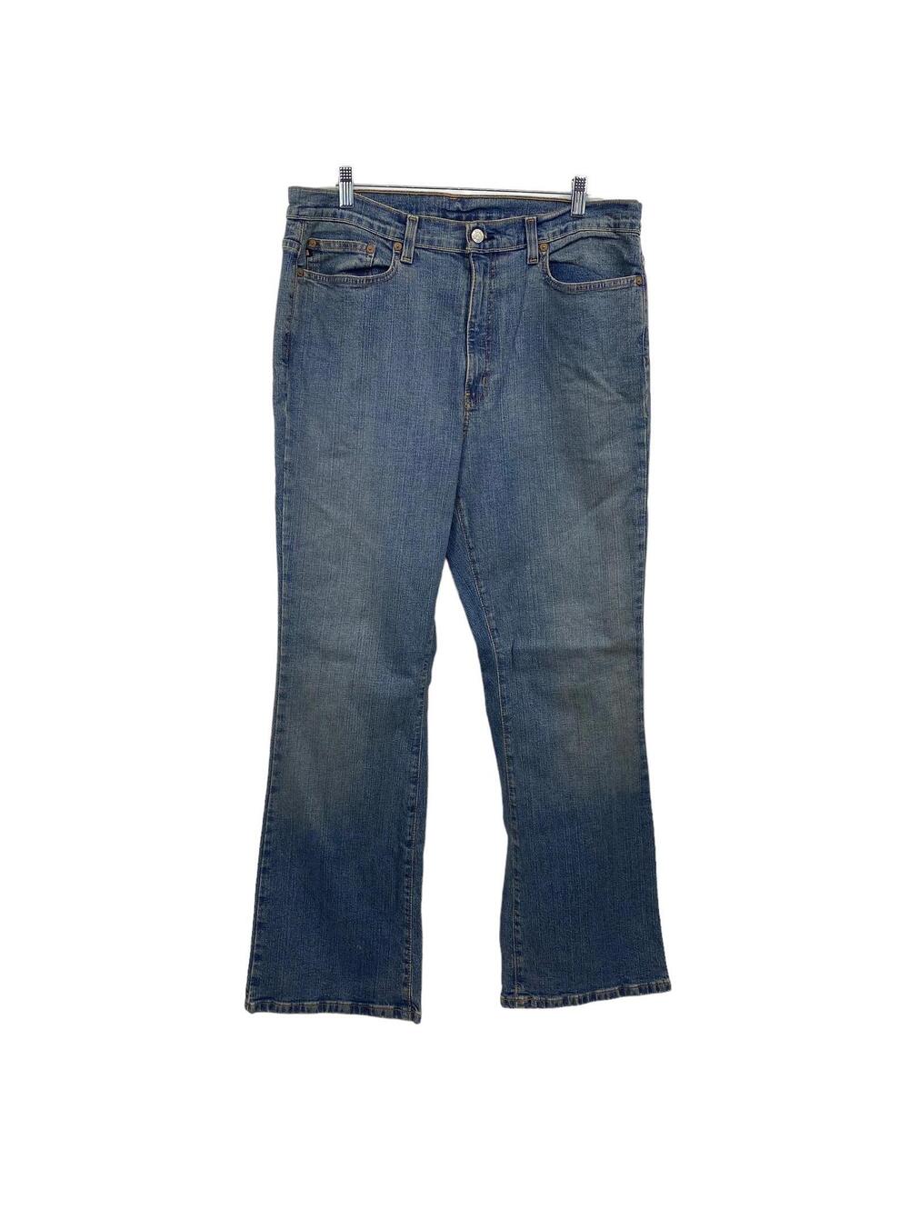 Polo Jeans Company Women's Plus Size 16x32 Classic Fit Straight Blue Wash